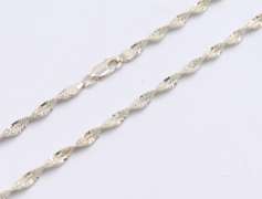 Lot of 2 Sterling Silver Chain Necklaces