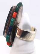 Vintage Sterling Silver Multi Turquoise Ring