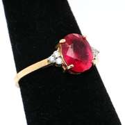 Enchanting Ruby and Diamond 14kt Ring