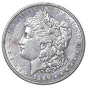1886-S Morgan Silver Dollar