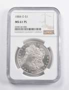 MS61 PL 1884-O Morgan Silver Dollar NGC