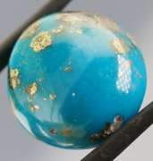 Huge! 29.50ct well marbled Persian blue Turquoise