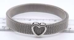 Tiffany & Co Stainless Steel Somerest Heart Stretch Bracelet