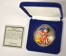 2000 Colorized American Silver Eagle