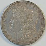 Razor-sharp 1898-S Morgan Silver Dollar in AU