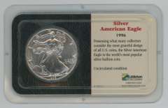 Superb Gem BU Rare key date 1996 $1 Silver Eagle coin