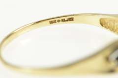 10K Yellow Gold Natural Sapphire Diamond Accent Statement Ring