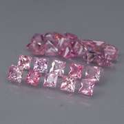 Rare UNHEATED 3.88ct pink Sapphire set
