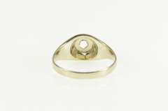 14K White Gold Art Deco 3.2mm Engagement Setting Antique Ring