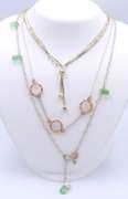 Group Lot of 5 Vintage 925 Sterling Silver Necklaces