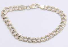 Group Lot of 3 Italian Vintage Sterling Silver Bracelets