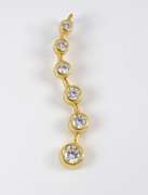 Nice 14k Journey Pendant with CZ's