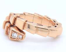 Fabulous 18kt Rose Gold Coiled Snake Ring