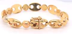 18kt  Gucci Style Link Bracelet