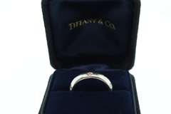 TIFFANY AND CO PLATINUM AND DIAMOND BAND