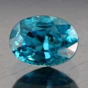 Glittering 2.07ct diamond luster London blue Zircon