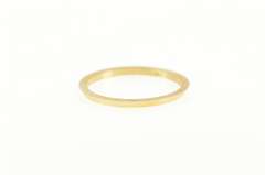 14K Yellow Gold Grooved Simple Vintage NOS 1950's Band Ring