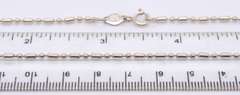 Lot of 2 Italian Sterling Silver Chain Necklaces