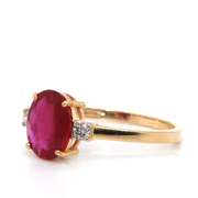 Charming 14kt Ruby and Diamond Ring