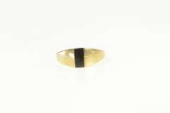 14K Yellow Gold Kabana Black Onyx Inlay Graduated Child's Ring