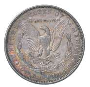 1882 Morgan Silver Dollar Rainbow Toned