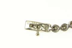 18K White Gold 1.00 Ctw Graduated Diamond Classic Tennis Bracelet