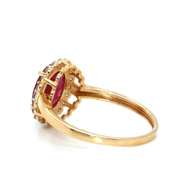 Grand Ruby and Diamond 14kt Ring