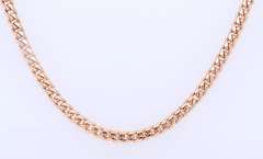 Powerful 18kt Yellow Gold Curb Link Chain Necklace