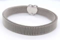 Tiffany & Co Stainless Steel Somerest Heart Stretch Bracelet