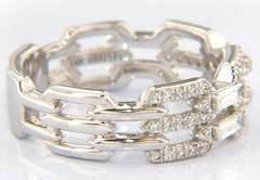 Gabriel & Co Baguette with Cushion Pave Station Band