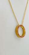 14kt Yellow Gold & Ruby Pendant Necklace