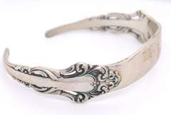 Vintage Sterling Silver Signed Cuff Bangle Bracelet