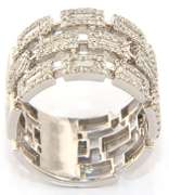 Absolutelty Gorgeous White Gold Multi Row Diamond Band Gabriel & Co