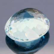 Large 33.37ct aqua blue Hydrothermal Quartz