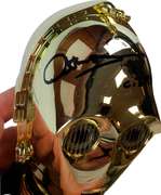 Anthony Daniels Signed Star Wars See-Threepio C-3PO Mini Helmet Official Pix ACOA