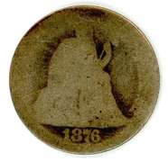 1876 Liberty Seated Dime