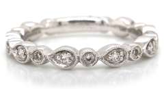 Gabriel & Co Diamond Bezel Set Band