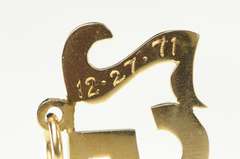 14K Yellow Gold 25 Number Birthday Lucky Twenty Five Charm/Pendant