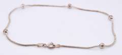 Vintage Italian Sterling Silver Snake Anklet
