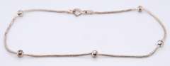 Vintage Italian Sterling Silver Snake Anklet