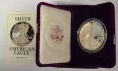 1991-S Proof American Silver Eagle OGP