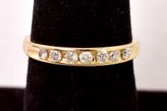 Gorgeous Diamond Band Ring in 14K Yellow Gold