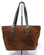 Small Suede Chocolate Bucket Bag