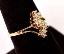 Wonderful Waterfall Ring in Yellow Gold