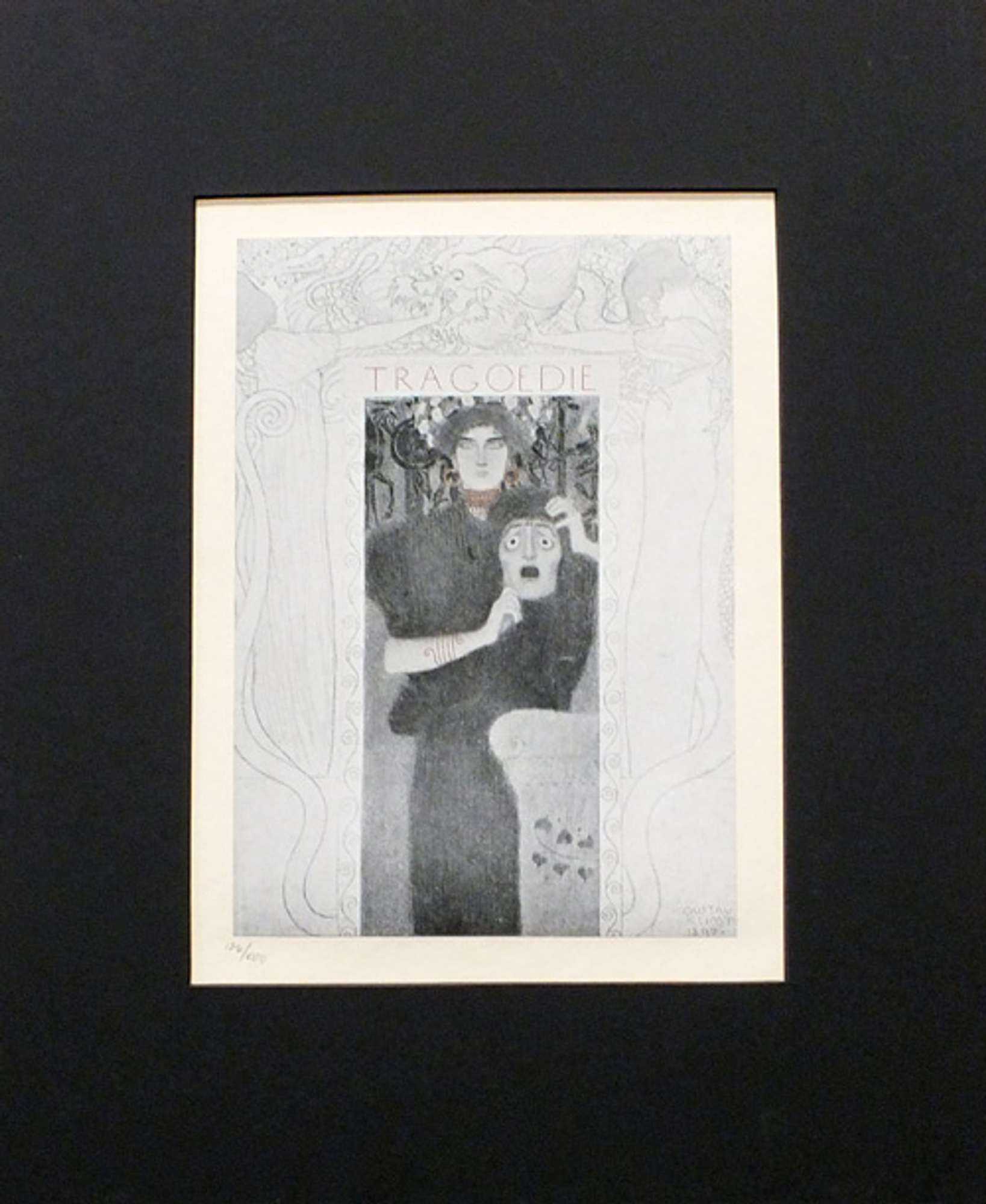 Gustav Klimt【リアムンクの肖像III】lithograph直筆サイン Gustav Klimt Lithograph COA Original Numbered Pencil Signed