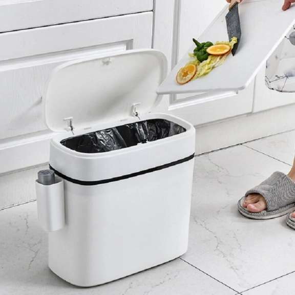 Multifunction Bathroom Trash Can Wastebasket