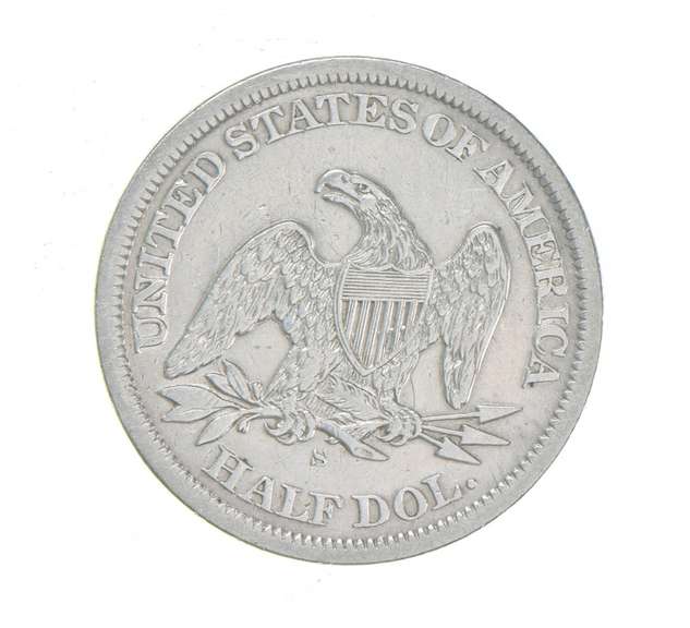 1864-S Seated Liberty Half Dollar