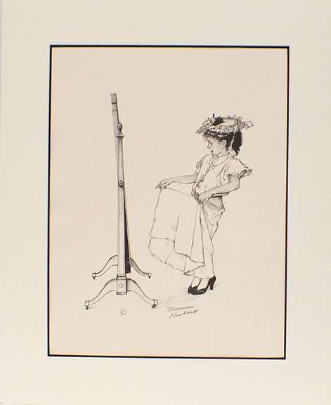 Extremely rare and collectable hand signed Norman Rockwell