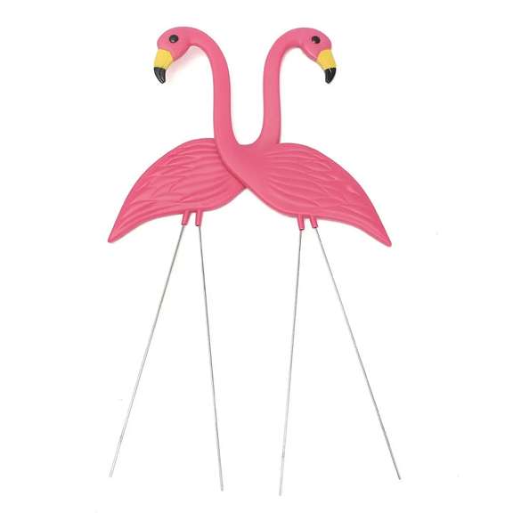 2PCS 90CM Pink Flamingos Plastic Yard Garden Decoration