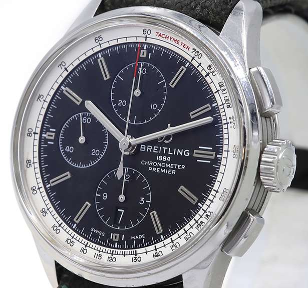 Breitling Premier Chronograph A13315, 42mm, Steel W/ Box & Papers
